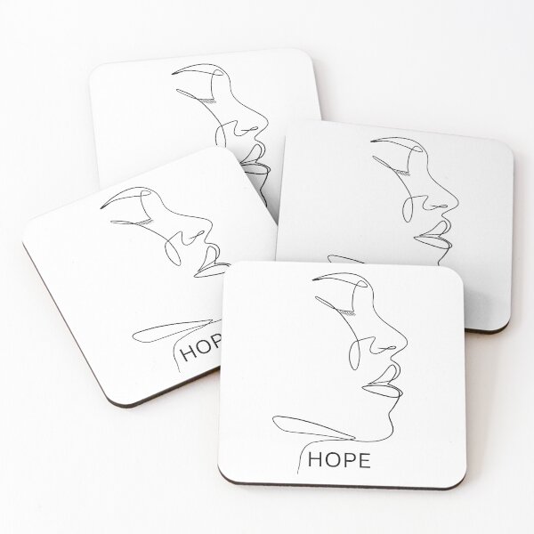 Item preview, Hope - Aesthetic Minimalist One Line Drawing designed and sold by Boy and Belugee Studio.