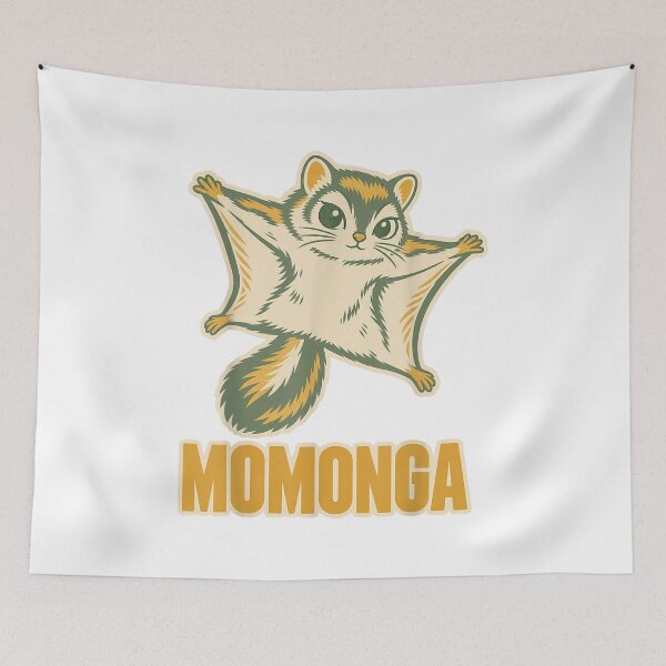 Item preview, Momonga Japanese Dwarf Flying Squirrel Cute Animal Design    designed and sold by kiralynstration.