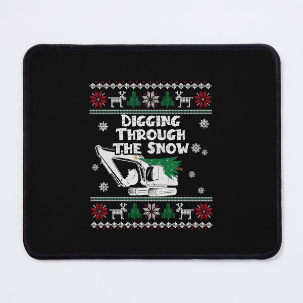 Item preview, Digging Through the Snow, Excavator Ugly Christmas designed and sold by 365CarMods Official.