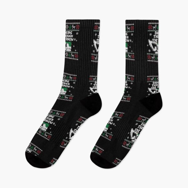 Item preview, Digging Through the Snow – Excavator Ugly Christmas designed and sold by 365CarMods Official.