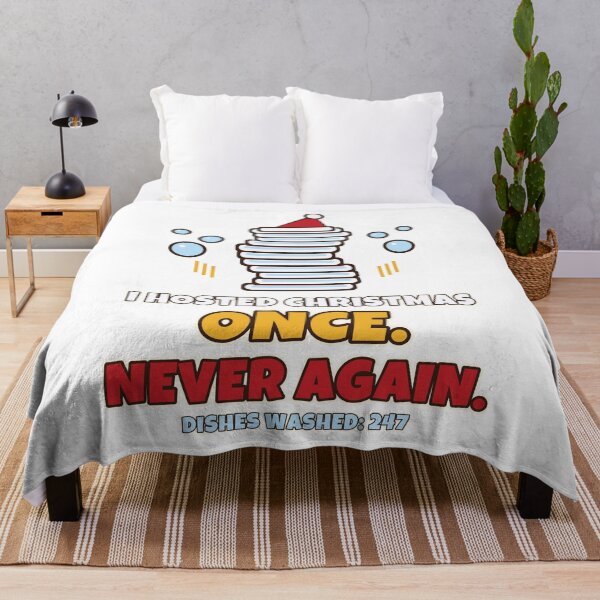 Item preview, I Hosted Christmas Once Never Again Funny Christmas Host Dishes designed and sold by Bornprints.