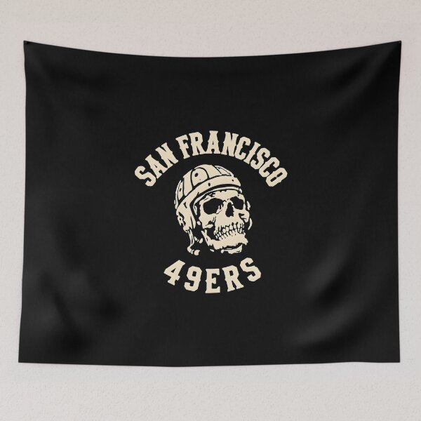 Item preview, San Francisco 49ers Tshirts Vintage San-Francisco-49ers Skull Helmet designed and sold by greenchar81115.