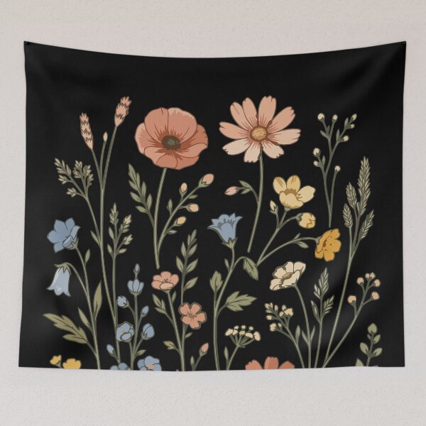Item preview, Vintage Botanical Wildflowers & Herbs designed and sold by Litely.