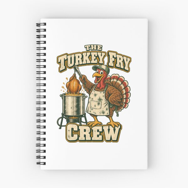 Item preview, Turkey Fry Crew Cartoon Thanksgiving Cooking designed and sold by Trailember.