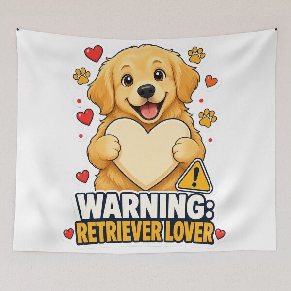 Item preview, Warning Retriever Lover designed and sold by ClaussShop.