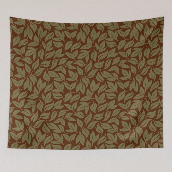 Item preview, Espresso Antique Gold Botanical Seamless Pattern designed and sold by ​Jyoti Digital Artist.