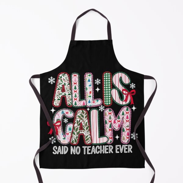 Item preview, Frase divertida de Navidad para profesores con letras de patchwork designed and sold by River Silva.