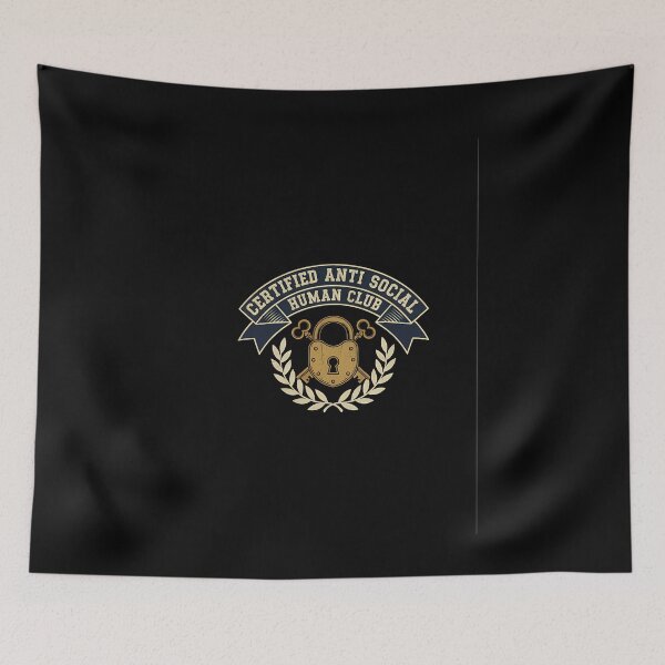 Item preview, Certified Anti Social Human Club Introvert Graphic designed and sold by GCFULLA.