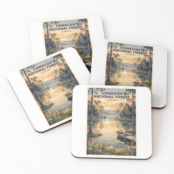 Item preview, Conecuh National Forest Alabama Vintage Watercolor Travel designed and sold by Teelogic.