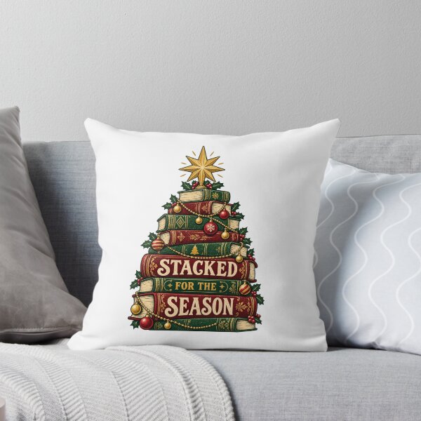 Item preview, Stacked Books Christmas Star Holiday Graphic designed and sold by Trailember.