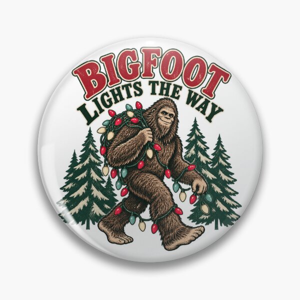 Item preview, Bigfoot Lights The Way Christmas designed and sold by Trailember.