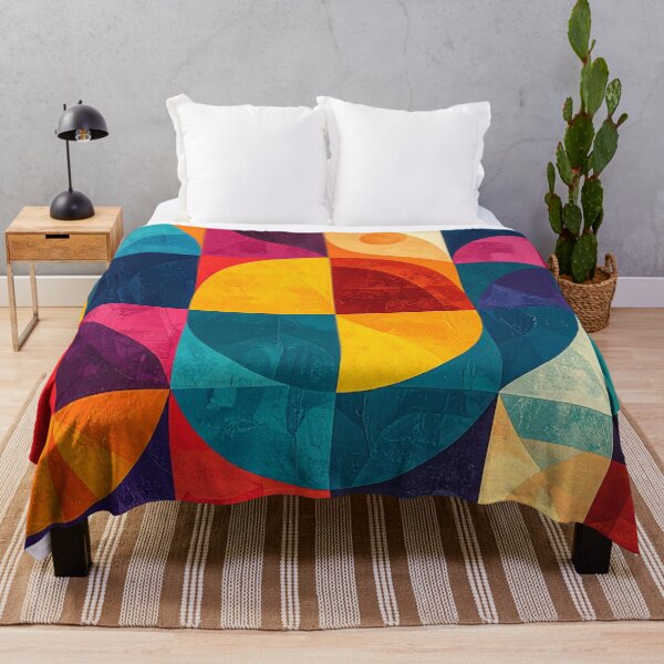 Item preview, Retro Geometric Color Blocks designed and sold by Sasas Design.
