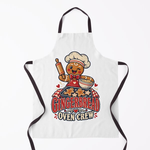 Item preview, Gingerbread Oven Crew Festive Baking Graphic designed and sold by Trailember.