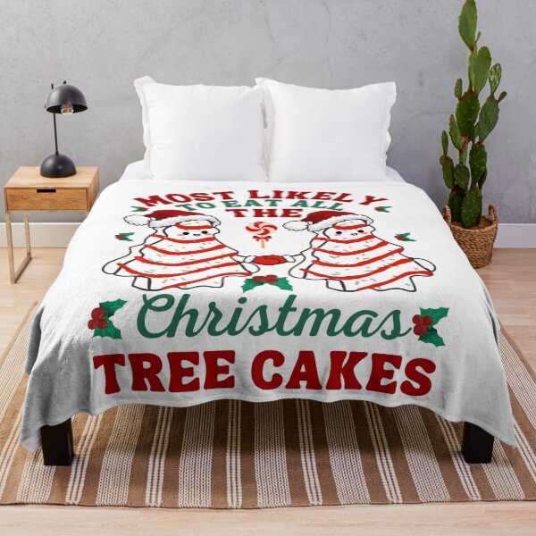 Item preview, Copy of Most Likely To Eat All The Christmas Tree Cakes – Funny Retro Christmas Foodie Graphic Tee for Dessert Lovers designed and sold by Teetreasure2.