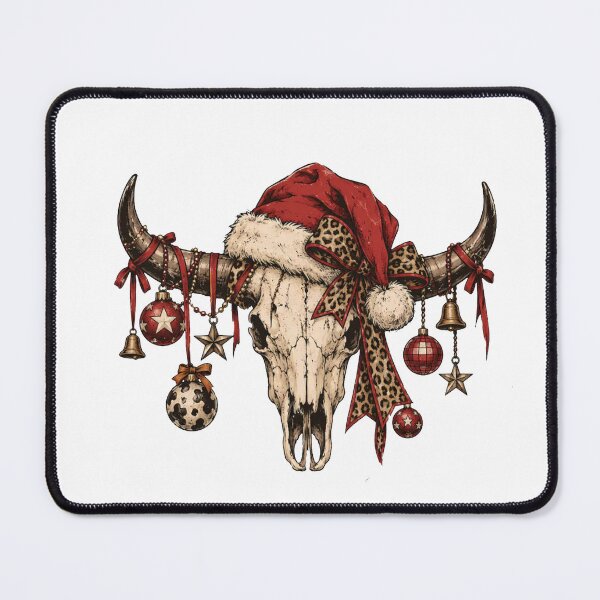 Item preview, Western Christmas Skull designed and sold by gidel-sales.