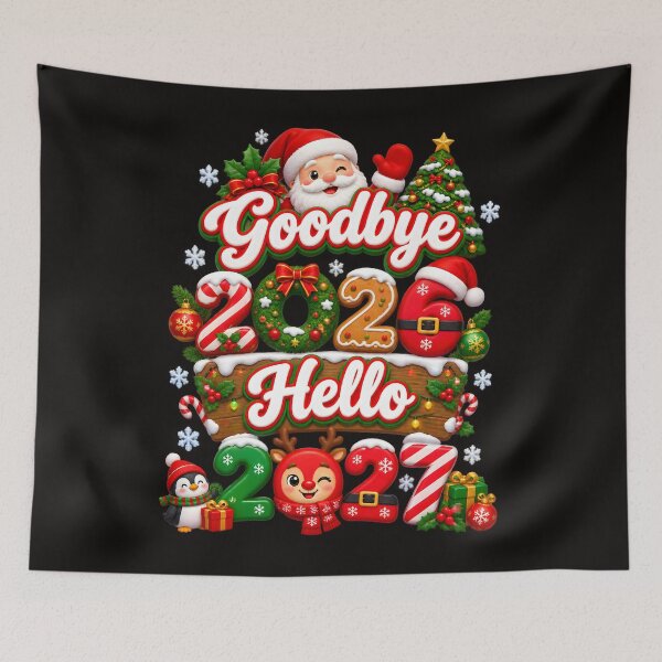 Item preview, Goodbye 2026 Hello 2027 Christmas Happy New Year 2027 Xmas designed and sold by Andrea-Nixona.