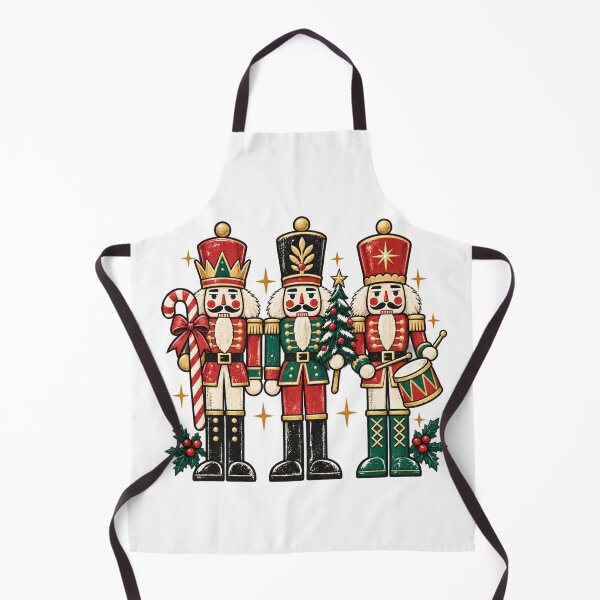 Item preview, Vintage Christmas Nutcracker Trio with Festive Accessories designed and sold by TiaraHans.