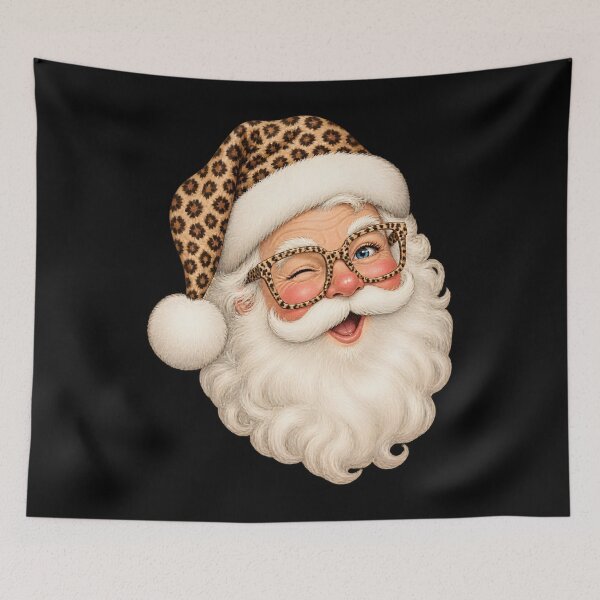 Item preview, Xmas Santa Face Leopard Glasses Funny Christmas Women Girls  designed and sold by Andrea-Nixona.