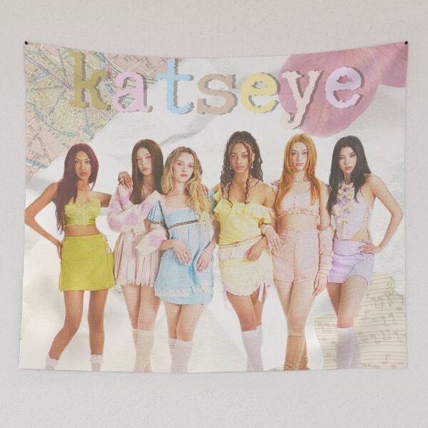 Item preview, Poster katseye full member designed and sold by harfOrdsLee.