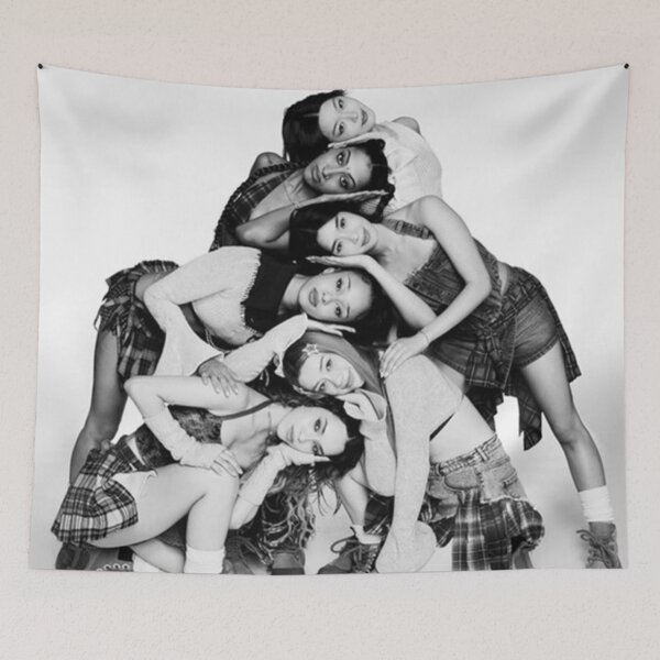 Item preview, Katseye Group Poster Black White designed and sold by harfOrdsLee.