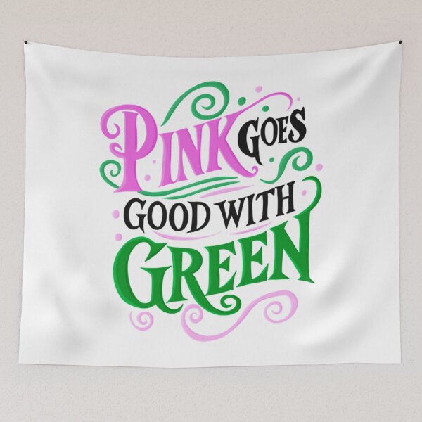 Item preview, Pink Goes Good With Green Wicked   designed and sold by htongngoc31.