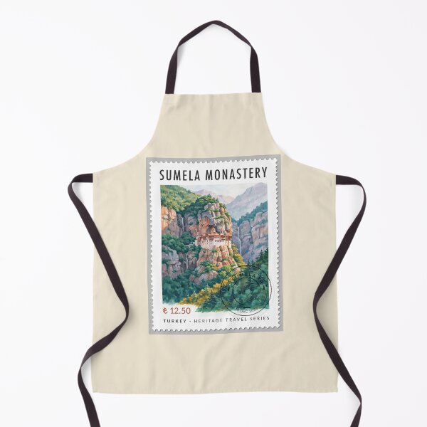 Item preview, Sumela Monastery Turkey Mountain Heritage Stamp Art Collection designed and sold by stickercuffs.