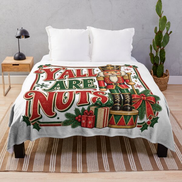Item preview, Vintage Christmas Nutcracker with Funny Holiday Lettering designed and sold by Chaya Reid.