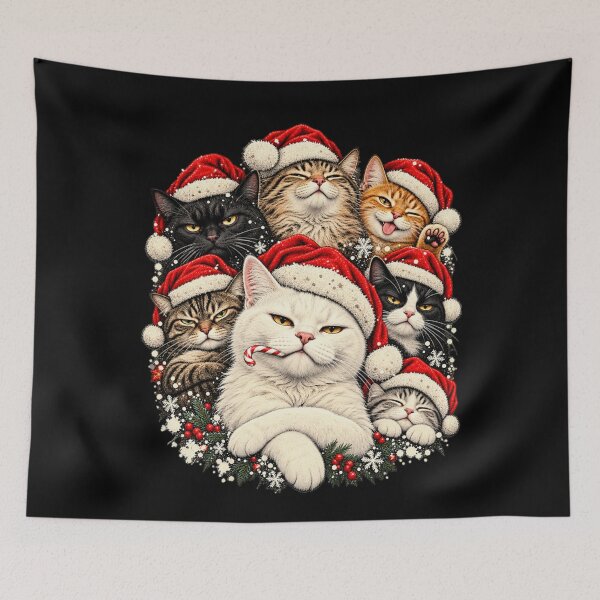 Item preview, Christmas Gangster Cat Funny Cat Meme designed and sold by MaskedTarget.