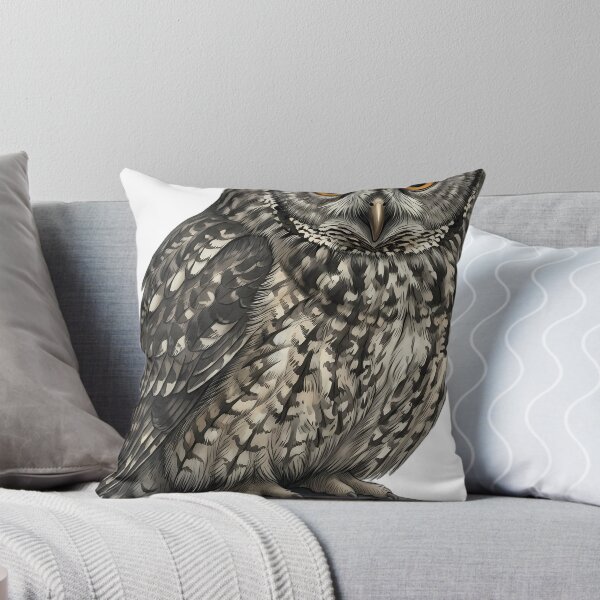 Aperçu de l'œuvre Vintage Naturalist Sichuan Owl - Antique Winter Owl Art créée et vendue par Catch333.