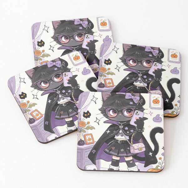 Item preview, cute kawaii anime cat designed and sold by indicolite1.