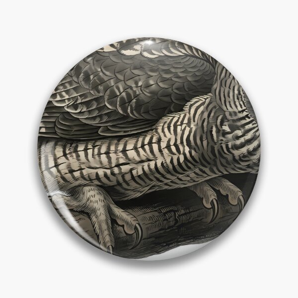 Artikelvorschau, Vintage Naturalist Powerful Owl - Antique Winter Owl Plate entworfen und verkauft von Catch333.