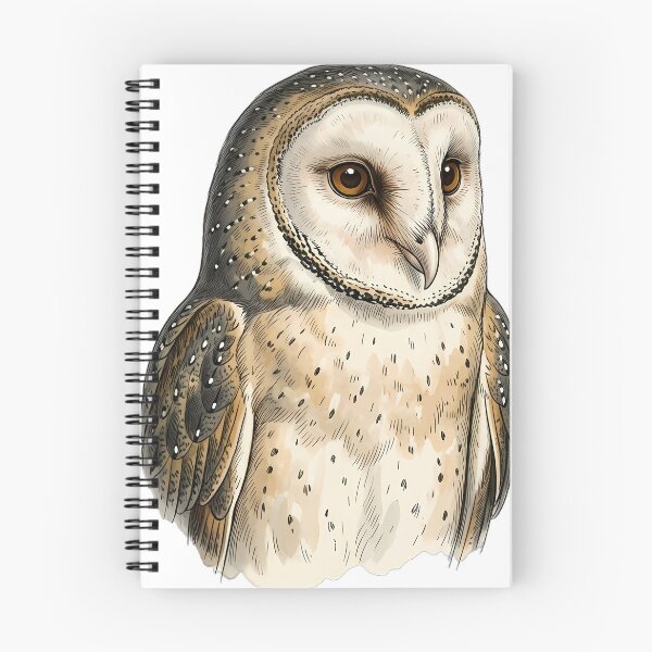 Item preview, Vintage Naturalist Masked Owl - Antique Owl Bust Portrait designed and sold by Catch333.