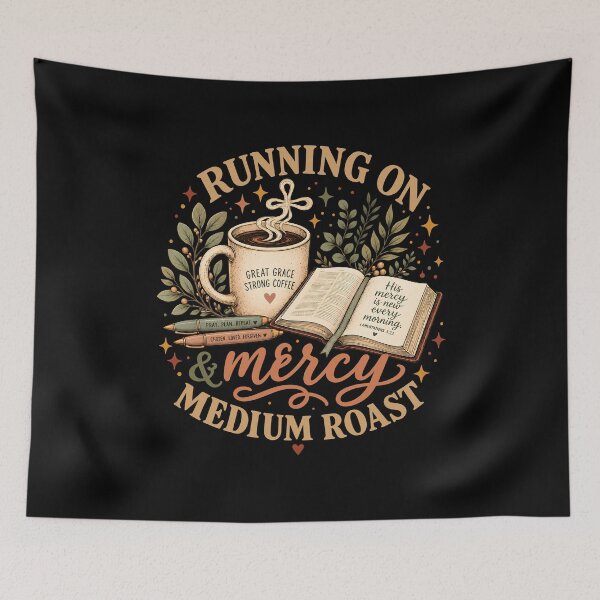 Item preview, Running On Grace And Mercy Medium Roast designed and sold by NancyxEasSHOP.