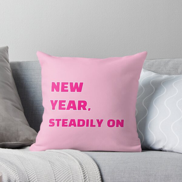 Item preview, (Pink) New Year Steadily On – Minimalist Motivation Quote designed and sold by r-wan-design.