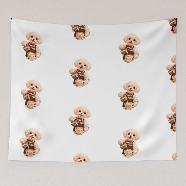 Item preview, Maltese Barista Uniform Art designed and sold by Kedspicedesign.