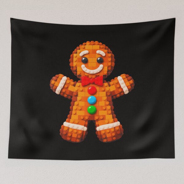 Item preview, Building Blocks Christmas Gingerbread Graphic Apparel Kids designed and sold by VUNAPOTz.