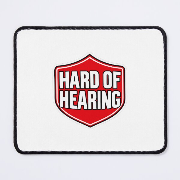 Item preview, Hard of Hearing – High Contrast Sign designed and sold by Studio Bako.