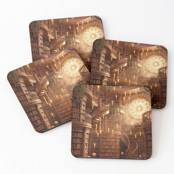 Item preview, Cosy Fantasy Library with Floating Candles designed and sold by JamieReid98.