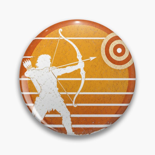 Item preview, I Get Straight To The Point Archery Retro Sunset designed and sold by HappyVibration.