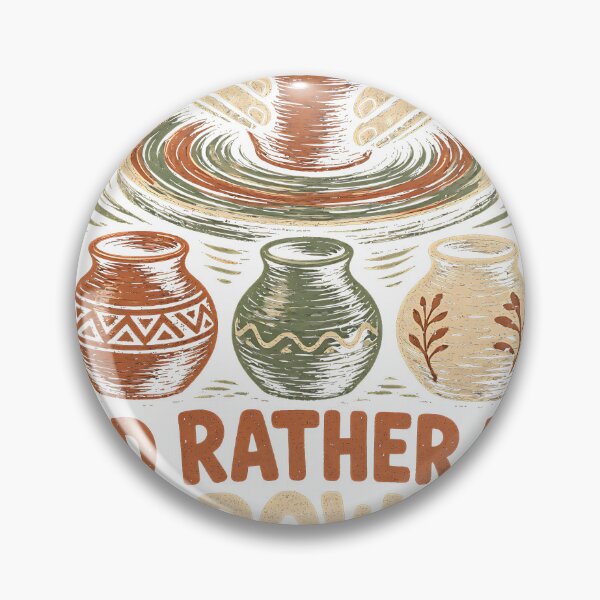 Artikelvorschau, I'd Rather Be Throwing Pots Pottery Wheel entworfen und verkauft von HappyVibration.