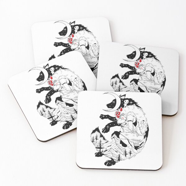 Item preview, Cute art girl [[Themomonokes]] wolf-%[ghiblis]%- moon aways  designed and sold by Ne11ruuart.