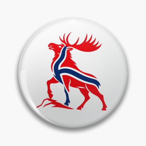 Artikelvorschau, majestätischer Elch, norwegische Flagge entworfen und verkauft von ECLIPSE-EAGLE.