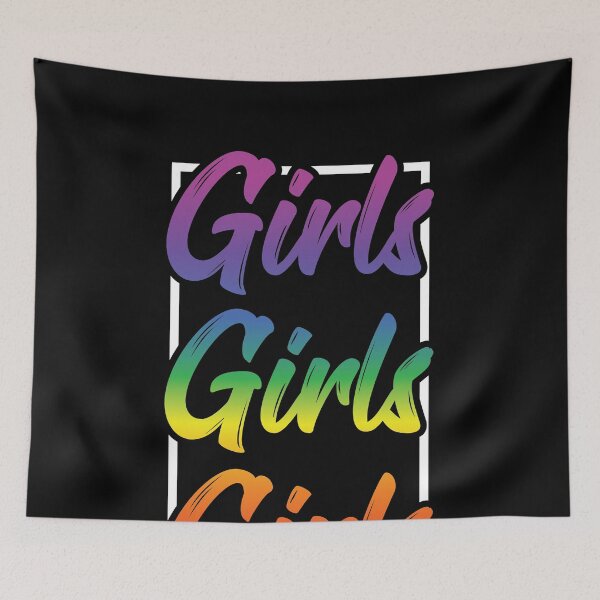 Item preview, LGBT Gay Pride Lesbian Girls Girls Girls designed and sold by haselshirt.