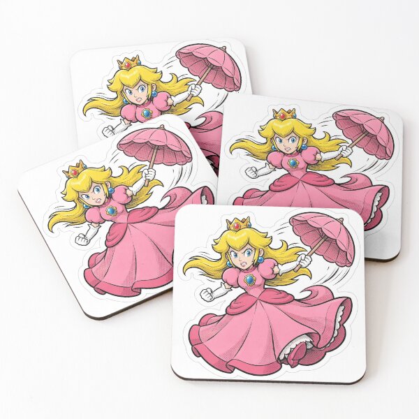Item preview, Princess Peach Bold Comic Inks Sticker - Super Mario Fan Art designed and sold by Lesley D.