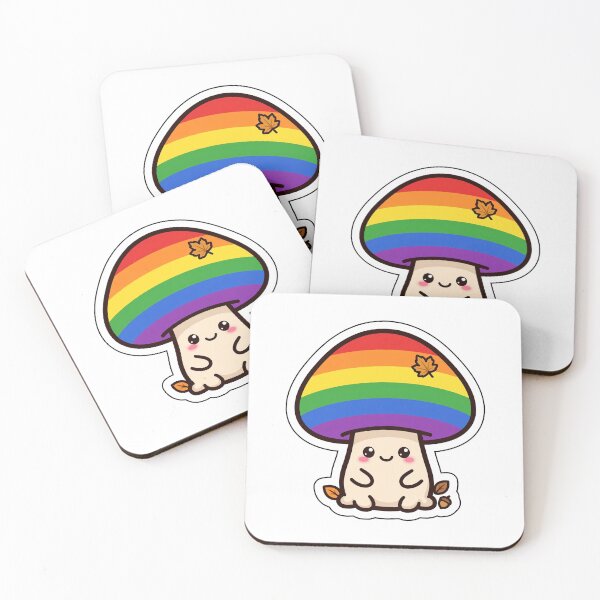 Item preview, Cottagecore Rainbow Mushroom Friend designed and sold by StateofQueer.