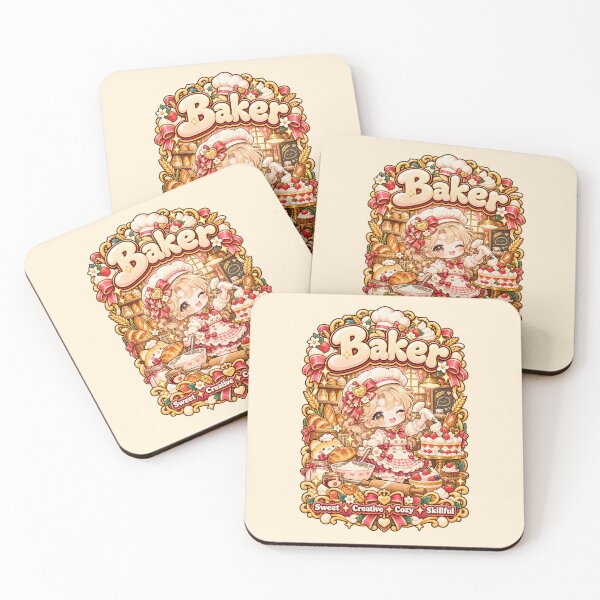 Item preview, The Baker – Kawaii Strawberry Bakery Girl designed and sold by MetaModel Editions.