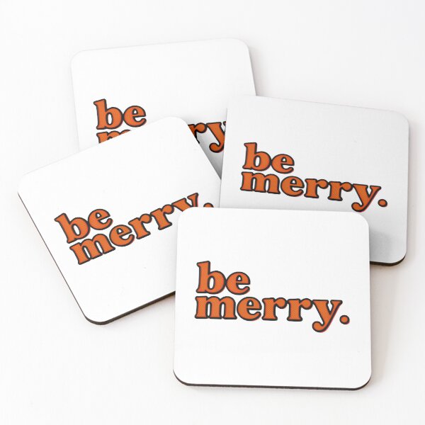 Item preview, Be Merry Retro Christmas Typography designed and sold by Colorful-Garden.