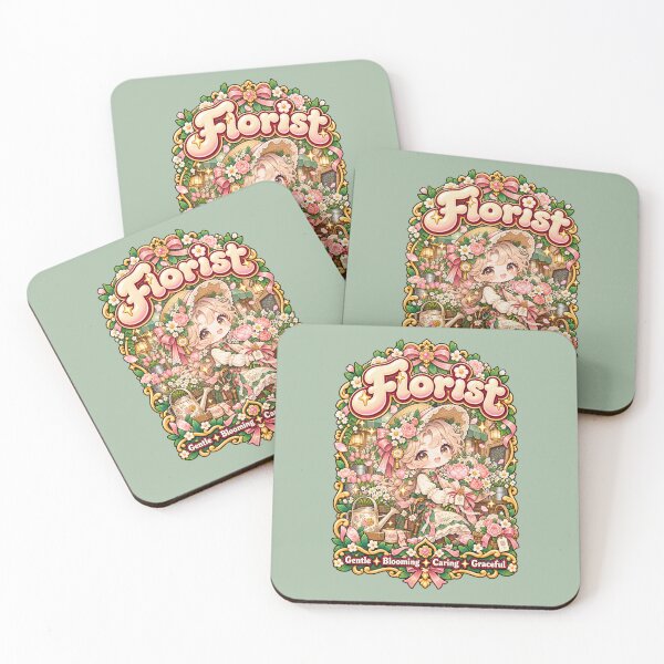 Item preview, Kawaii Florist – Cute Cottagecore Flower Girl designed and sold by MetaModel Editions.