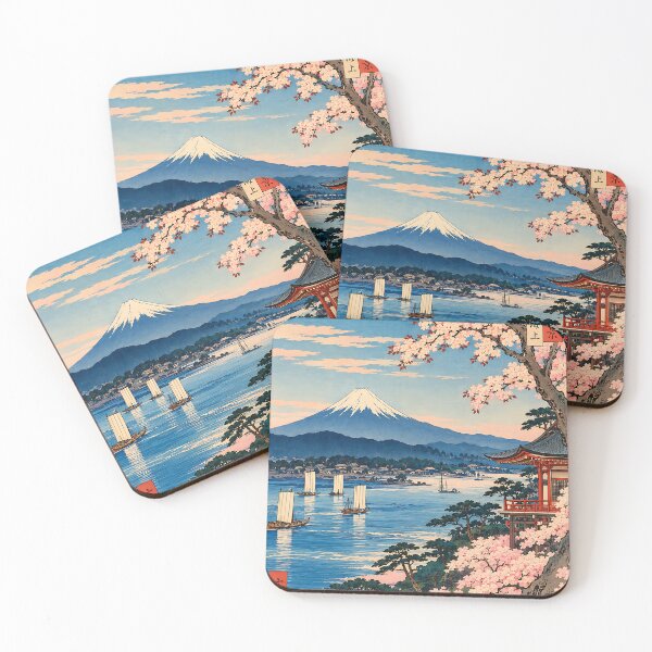 Item preview, Utagawa Hiroshige Mount Fuji and Cherry Blossoms Art designed and sold by artswag.