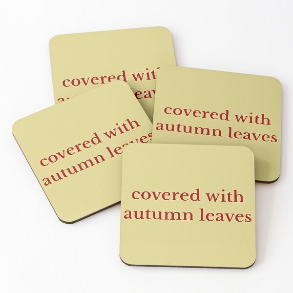 Item preview, Covered with Autumn Leaves Quote designed and sold by r-wan-design.